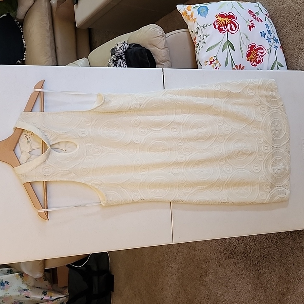 White Crochet dress